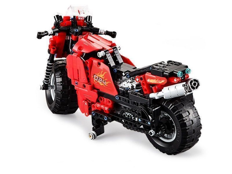 Радиоуправляемый конструктор CADA deTech гоночный мотоцикл (484 детали)