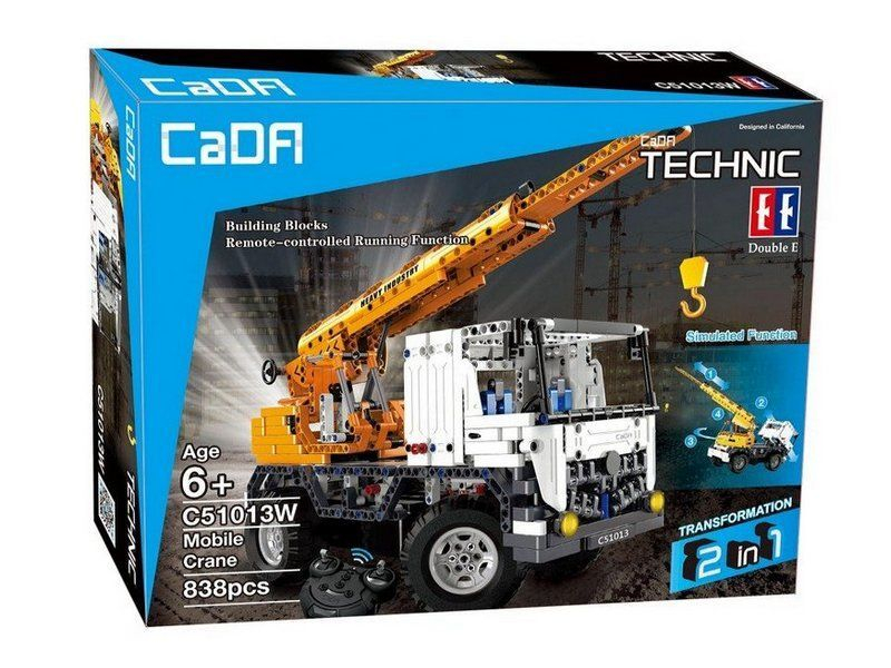 Р/У конструктор CaDA Technic автокран (839 деталей)