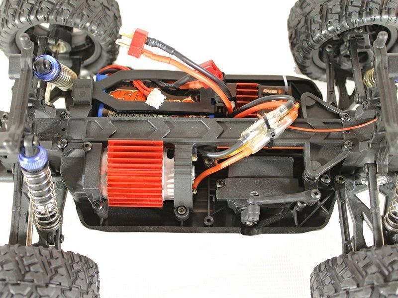Радиоуправляемый монстр Remo Hobby SMAX V2.0 (синий) 4WD 2.4G 1/16 RTR