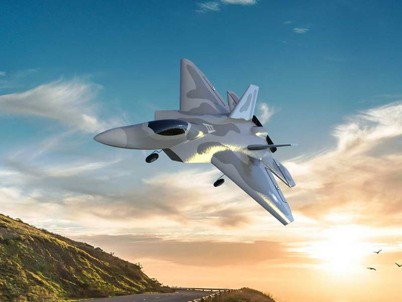 Радиоуправляемый самолет Volantex RC F22 400мм 2.4G 4ch LiPo RTF with Gyro