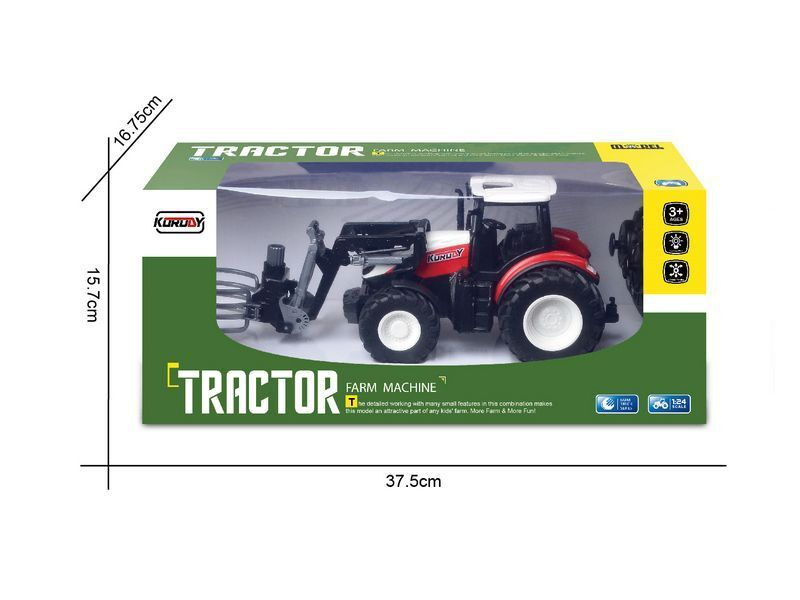 Р/У фермерский трактор Korody с погрузчиком тюков 1/24 2.4G 6CH RTR