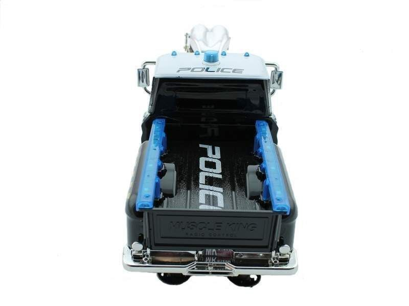 Р/У полицейский пикап из серии "Muscle Сar" с гоночным Мотор. 1/16 + свет + звук