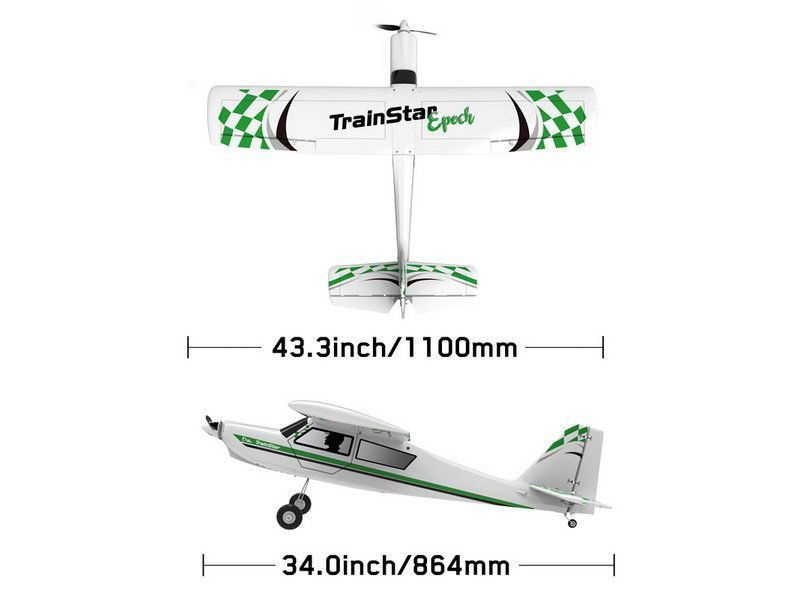 Радиоуправляемый самолет Volantex RC TrainStar Epoch 1100мм Brushless 2.4G LiPo RTF with Gyro