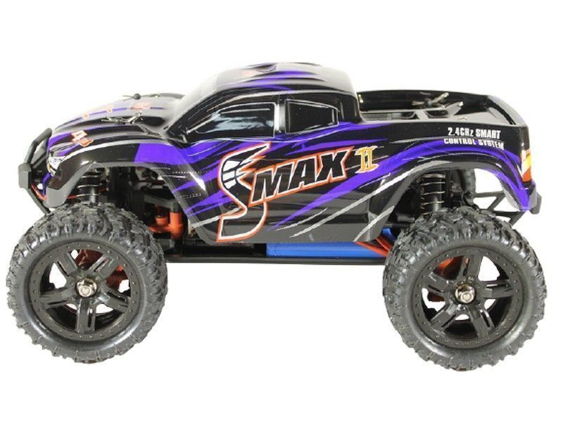 Радиоуправляемый монстр Remo Hobby SMAX Brushless UPGRADE V2.0 (синий) 4WD 2.4G 1/16 RTR