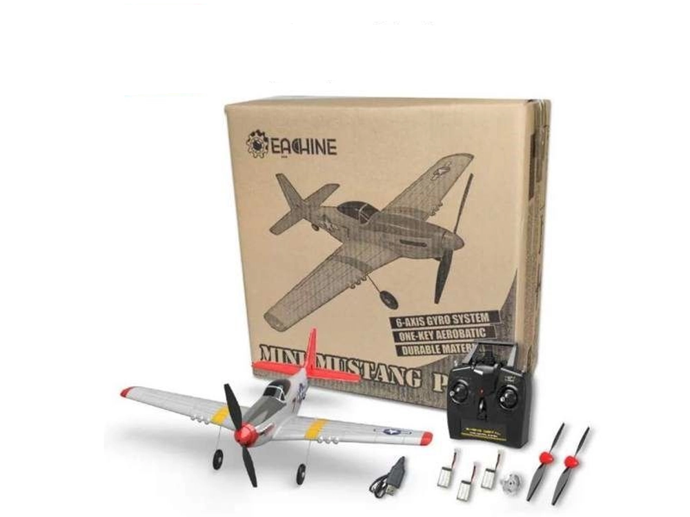 Радиоуправляемый самолет Volantex RC P51D 400мм 2.4G 4ch LiPo RTF with Gyro