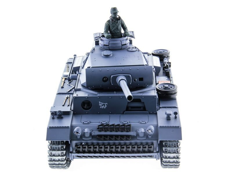 Р/У танк Heng Long 1/16 Panzerkampfwagen III (Германия) 2.4G RTR PRO темно-серый