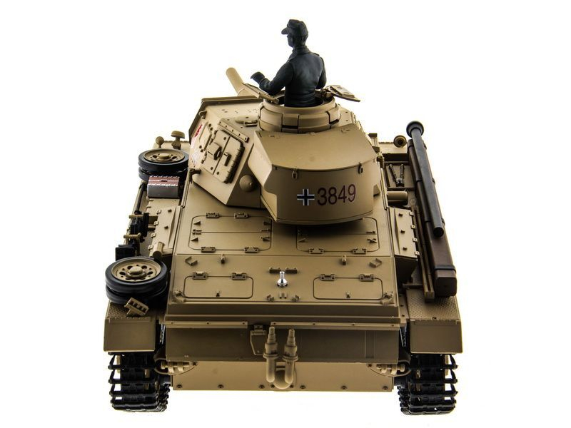 Р/У танк Heng Long 1/16 Panzerkampfwagen III (Германия) 2.4G RTR PRO песочный