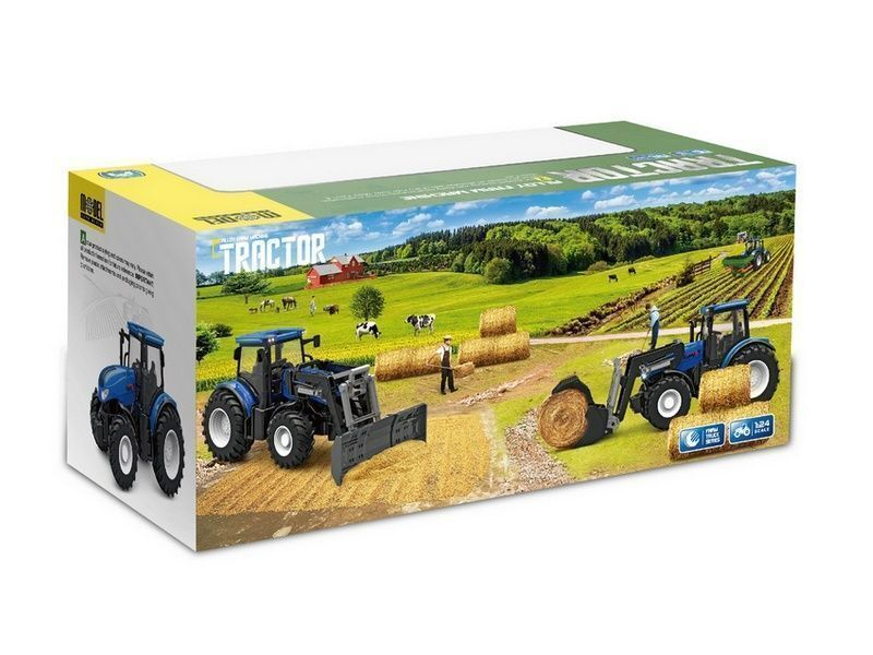 Р/У фермерский трактор Korody с фронтальным погрузчиком, мет. кузов 1/24 2.4G 6CH RTR