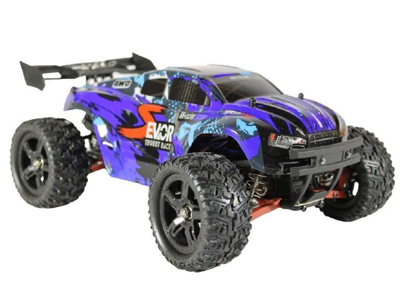 Радиоуправляемая трагги Remo Hobby S EVO-R Brushless UPGRADE V2.0 (синяя) 4WD 2.4G 1/16 RTR
