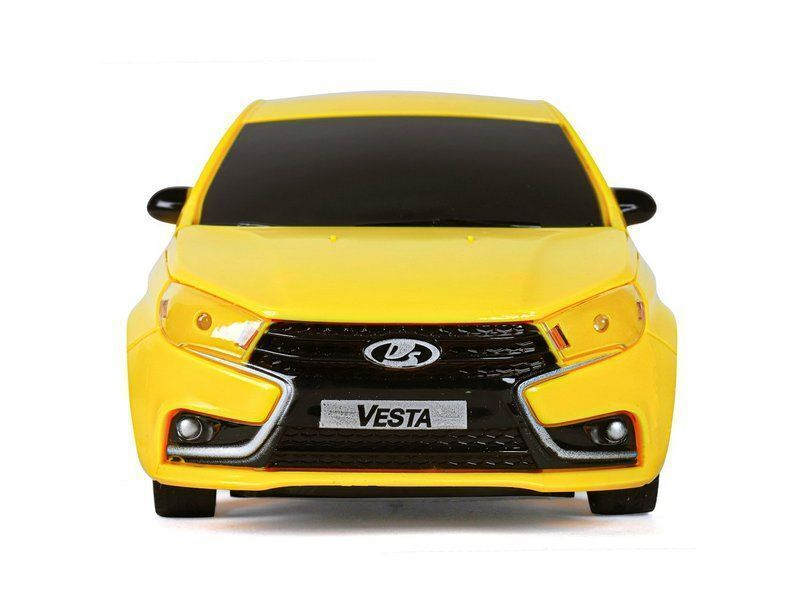 Радиоуправляемая машина AUTODRIVE Lada Vesta такси, 1/16, желтый, 40MHz, в/к 35*16,5*12,5см