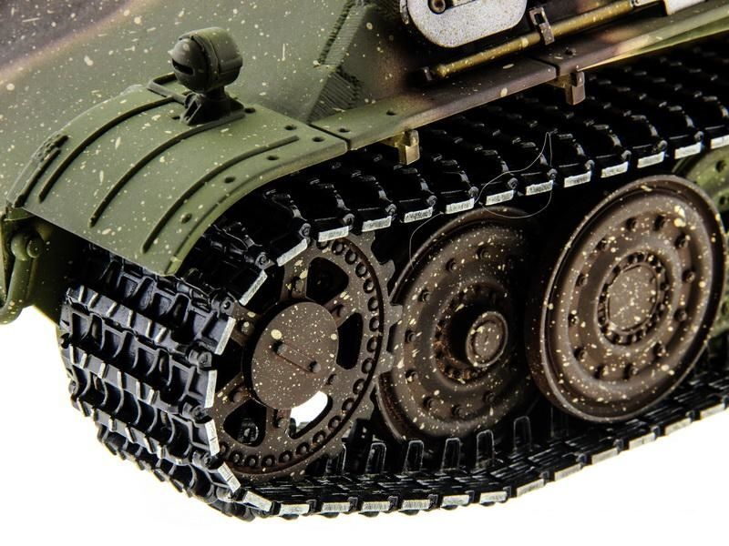 Р/У танк Taigen 1/16 Panther type F с ИК пушкой HC версия, башня на 360, подшипники в ред, 2.4G RTR