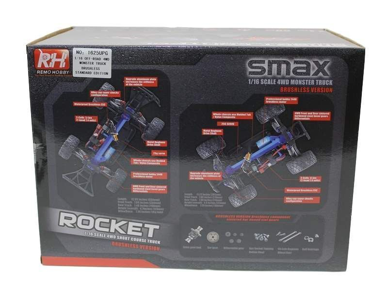 Радиоуправляемый шорт-корс Remo Hobby Rocket UPGRADE (красный) 4WD 2.4G 1/16 RTR