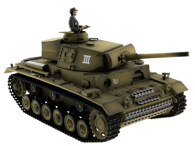 Р/У танк Taigen 1/16 Panzerkampfwagen III (Германия) PRO (для ИК танкового боя) 2.4G RTR