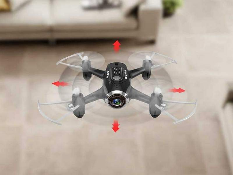 Р/У квадрокоптер Syma X22W с FPV трансляцией Wi-Fi, камера 0,3 Мп, 2.4G RTF