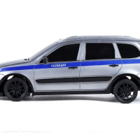 Радиоуправляемая машина AUTODRIVE Lada Granta полиция, 1/16, серебристый, 40MHz, в/к 34*15*13,5см