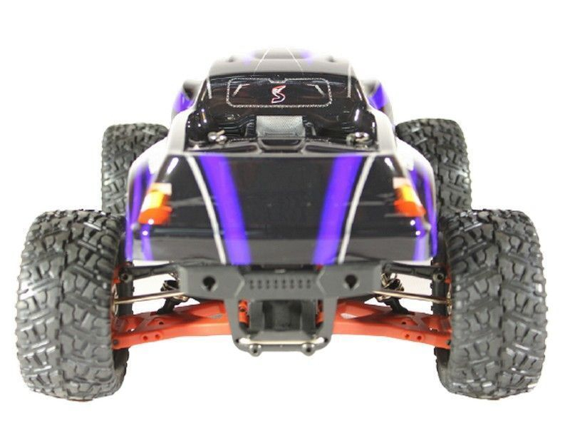 Радиоуправляемый монстр Remo Hobby SMAX Brushless UPGRADE V2.0 (синий) 4WD 2.4G 1/16 RTR