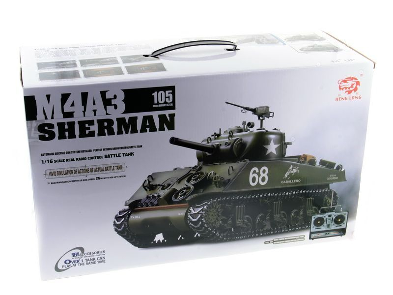 Р/У танк Heng Long 1/16 M4A3 Sherman 2.4G RTR PRO