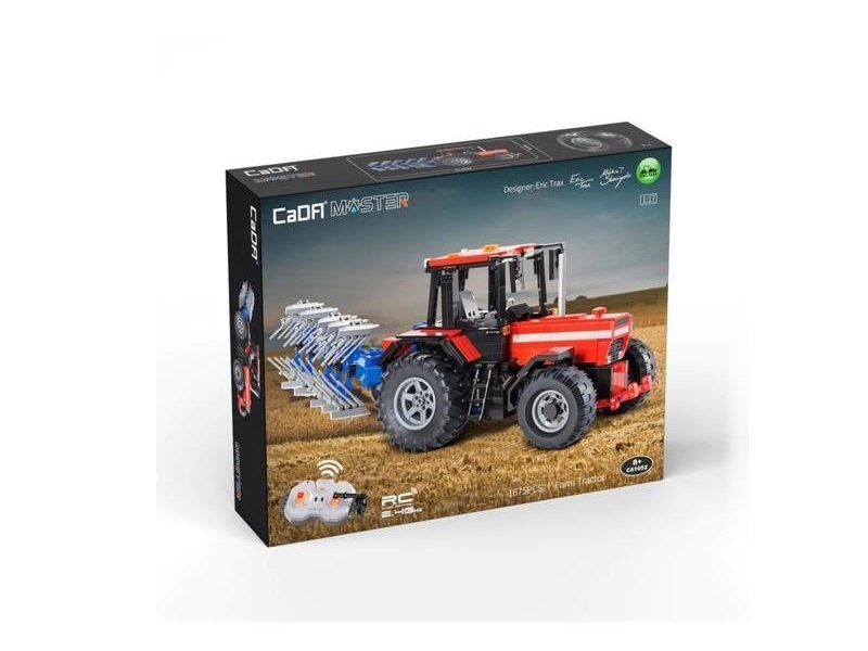 Радиоуправляемый конструктор CaDA MASTER сельскохозяйственный трактор 1/17 (1675 деталей)