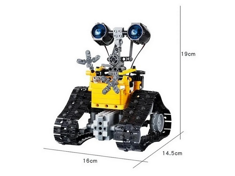 Радиоуправляемый конструктор RCM умный робот, желтый (395 деталей)