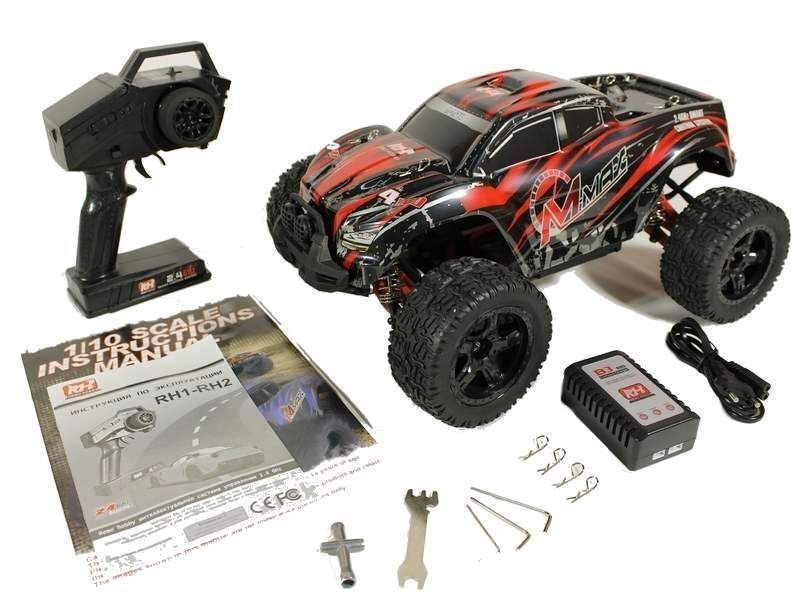 Радиоуправляемый монстр Remo Hobby MMAX PRO UPGRADE (красный) 4WD 2.4G 1/10 RTR