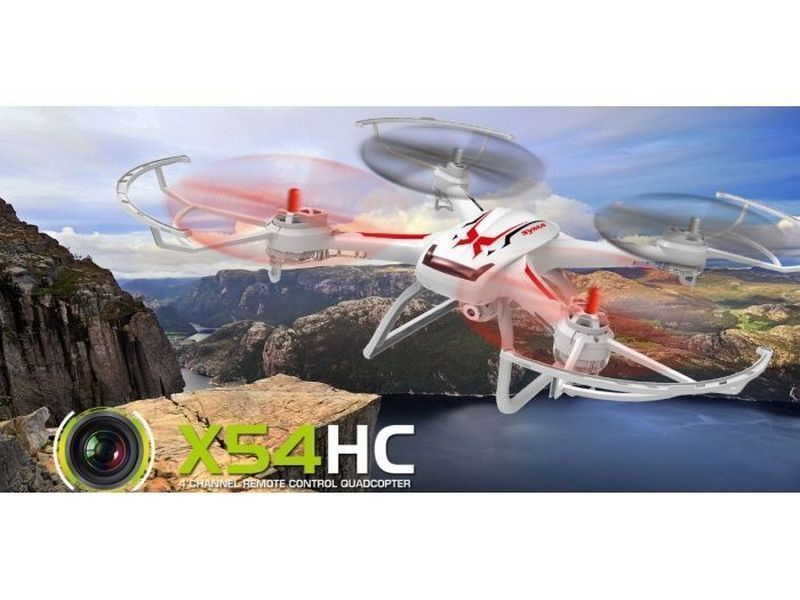 Р/У квадрокоптер Syma X54HC HD видео 4Gb, барометр 2.4G RTF