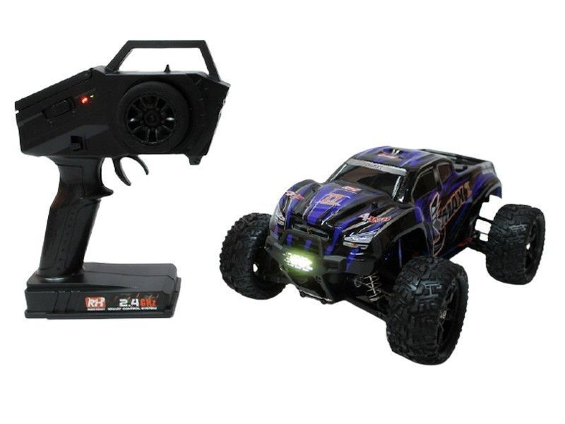 Радиоуправляемый монстр Remo Hobby SMAX V2.0 (синий) 4WD 2.4G 1/16 RTR