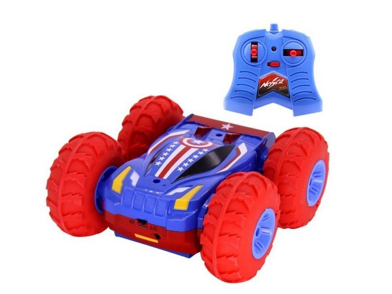 Р/У машинка-перевертыш Huan Qi HQ568, надувные колеса, акб