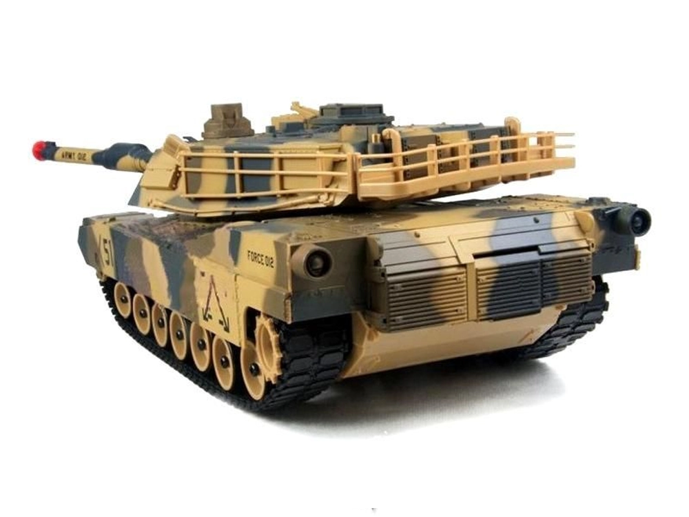 Р/У танк Huan Qi 1:28 M1A2 Abrams, 27/40МГц, стреляет шариками