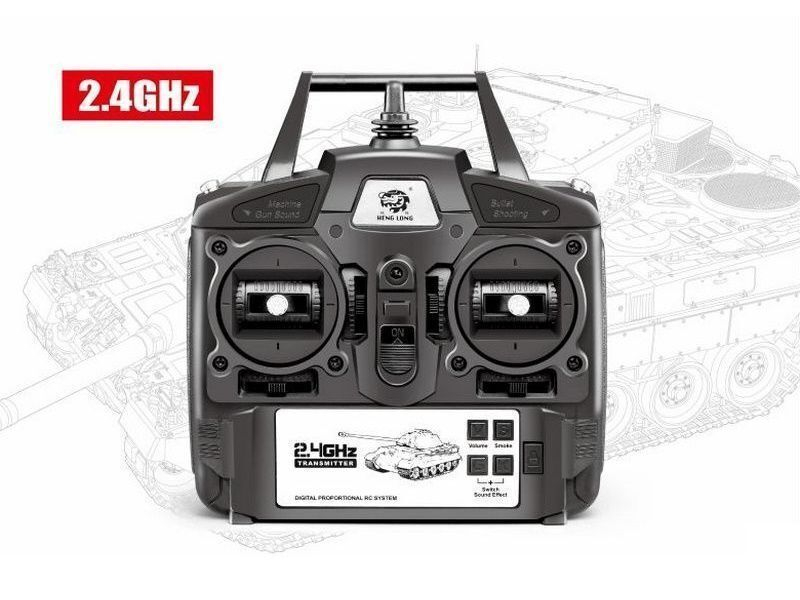 Радиоуправляемый танк Heng Long Tiger I Upgrade V6.0 2.4G 1/16 RTR