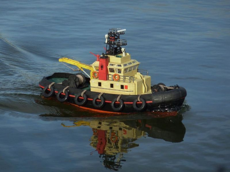 Радиоуправляемый катер буксир Heng Long Seaport Work Boat 1/20 RTR