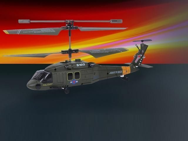 Р/У вертолет Syma S102G Gyro UH-60 Black Hawk IR RTF