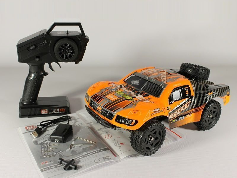 Радиоуправляемый шорт-корс Remo Hobby Rocket V2.0 (оранжевый) 4WD 2.4G 1/16 RTR