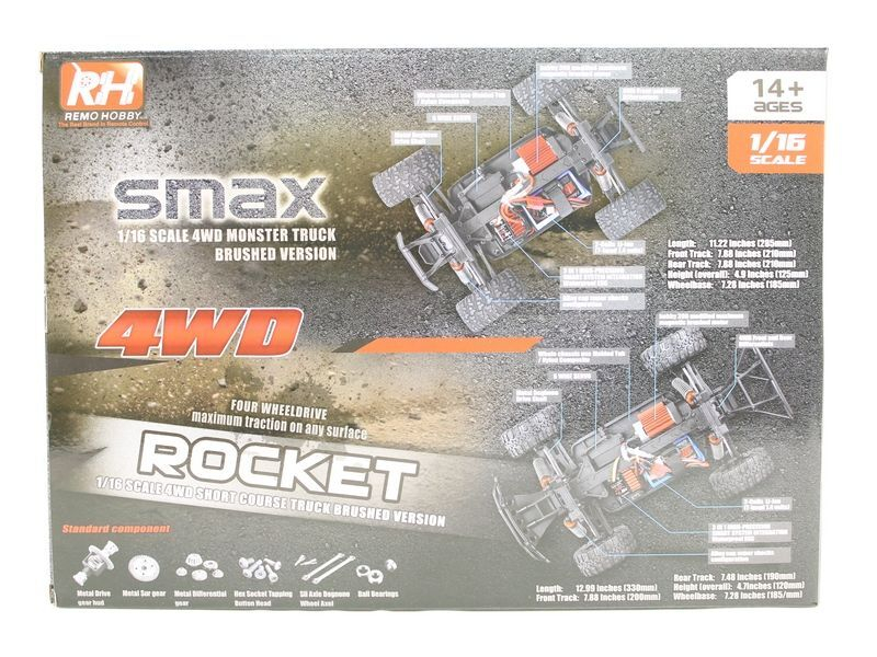 Радиоуправляемая багги Remo Hobby Dingo UPGRADE (красная) 4WD 2.4G 1/16 RTR