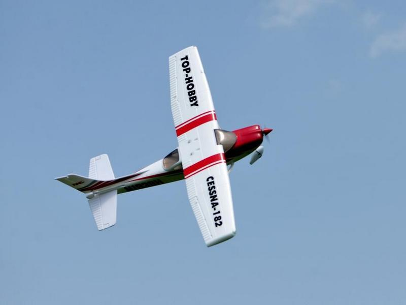 Р/У самолет Top RC Cessna 182 400 class красная 965мм PNP