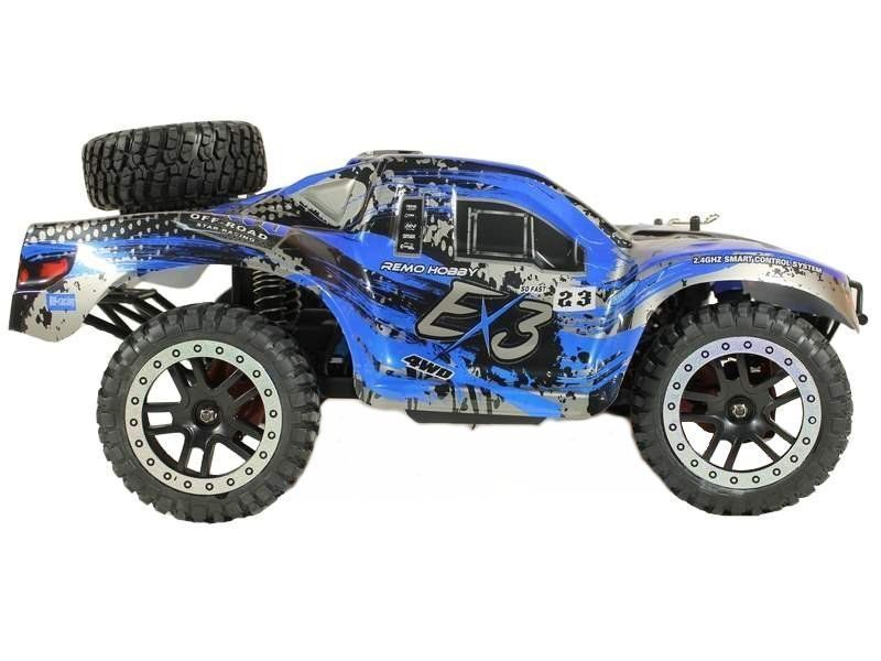 Радиоуправляемый шорт-корс Remo Hobby EX3 Brushless UPGRADE (синий) 4WD 2.4G 1/10 RTR