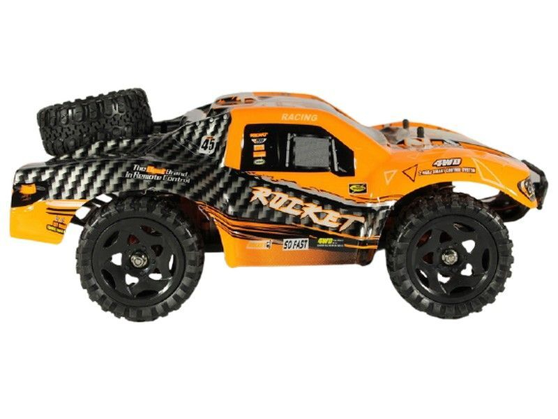 Радиоуправляемый шорт-корс Remo Hobby Rocket UPGRADE V2.0 (оранжевый) 4WD 2.4G 1/16 RTR