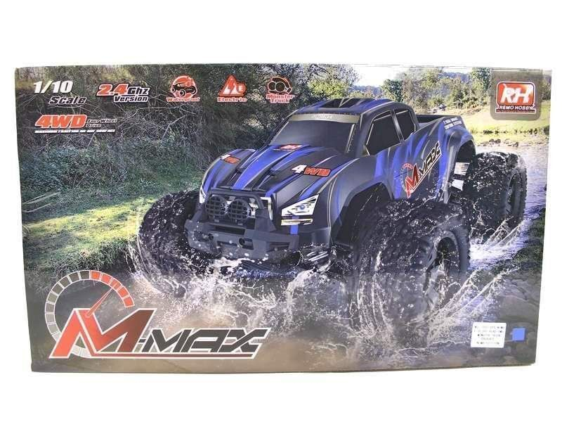 Радиоуправляемый монстр Remo Hobby MMAX Brushless UPGRADE (синий) 4WD 2.4G 1/10 RTR