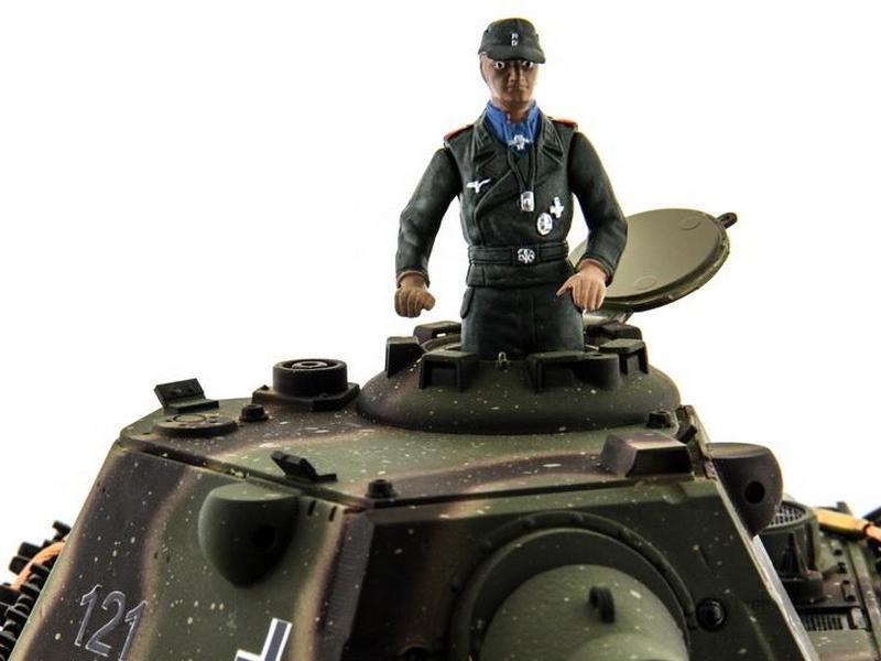 Р/У танк Taigen 1/16 Panther type F с ИК пушкой HC версия, башня на 360, подшипники в ред, 2.4G RTR