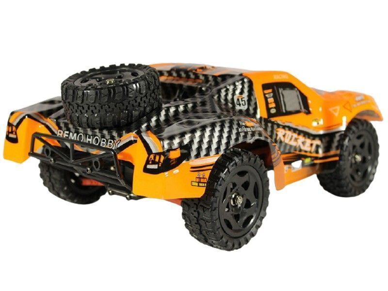 Радиоуправляемый шорт-корс Remo Hobby Rocket UPGRADE V2.0 (оранжевый) 4WD 2.4G 1/16 RTR