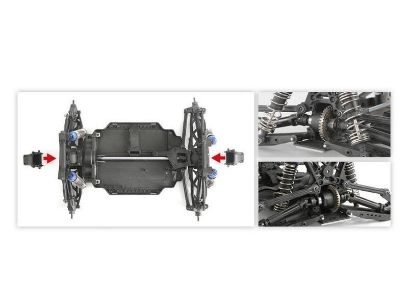 Радиоуправляемый монстр Remo Hobby MMAX Brushless (синий) 4WD 2.4G 1/10 RTR