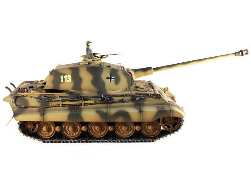 Р/У танк Taigen 1/16 KingTiger (для ИК танкового боя) (Германия) HC 2.4G RTR