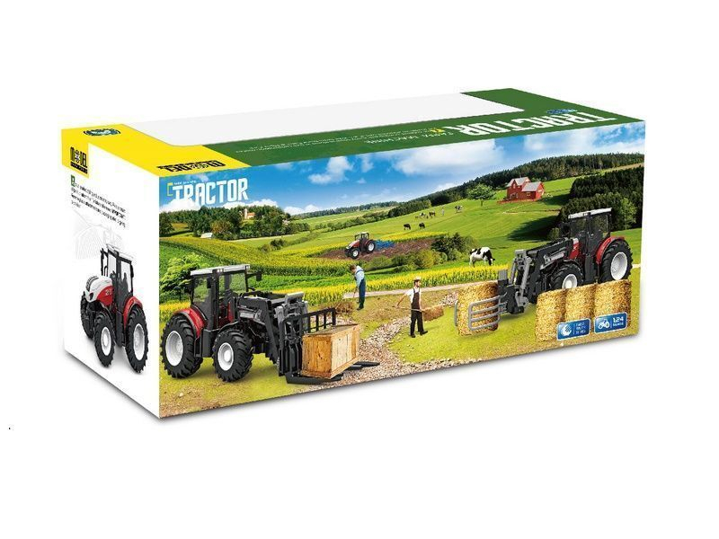 Р/У фермерский трактор Korody с погрузчиком тюков 1/24 2.4G 6CH RTR