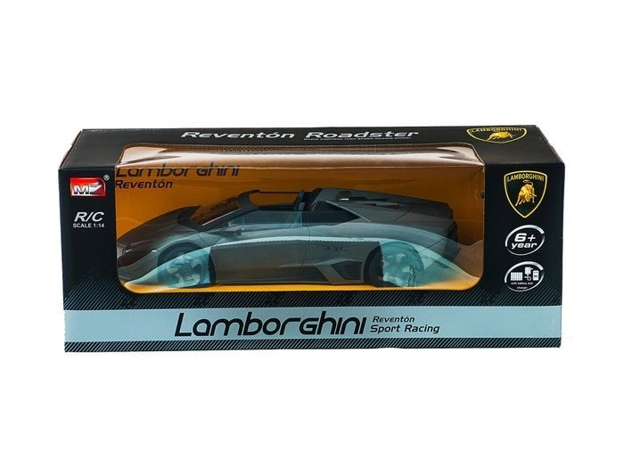 Р/У машина MZ Lamborghini Reventon Roadster 2027M черный мат 1/14 + акб