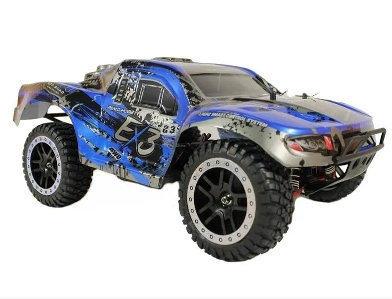 Радиоуправляемый шорт-корс Remo Hobby EX3 UPGRADE (синий) 4WD 2.4G 1/10 RTR