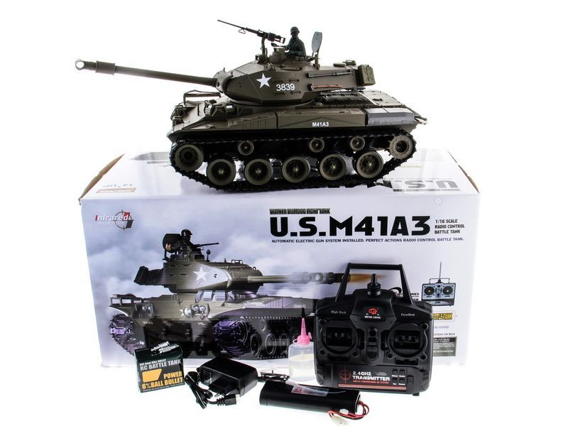 Р/У танк Heng Long 1/16 Walker Bulldog - M41A3 Бульдог 2.4G RTR