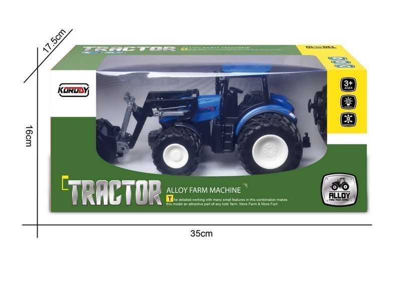 Р/У фермерский трактор Korody с фронт. погрузчиком, мет. кузов, двойные колеса 1/24 2.4G 6CH RTR
