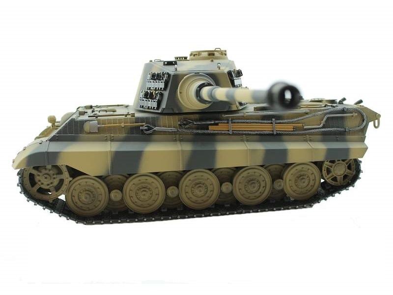 Р/У танк Torro King Tiger (башня Henschel) 1/16 2.4G, ВВ-пушка, деревянная коробка
