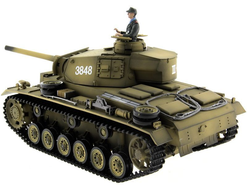 Р/У танк Taigen 1/16 Panzerkampfwagen III (Германия) PRO (для ИК танкового боя) 2.4G RTR