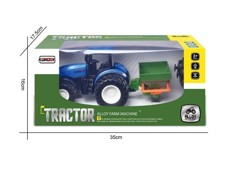 Р/У фермерский трактор Korody с поливалкой, мет. кузов, двойные колеса 1/24 2.4G 6CH RTR