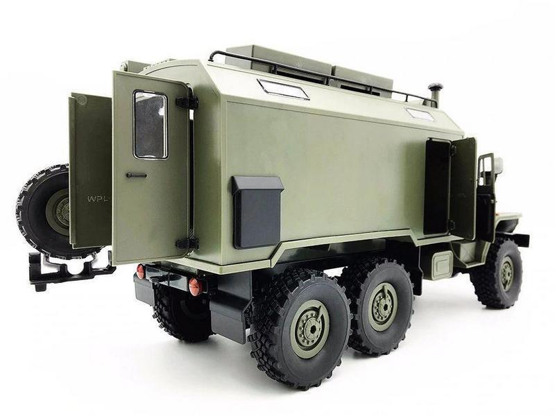 Радиоуправляемая машина WPL УРАЛ (зеленый) 6WD 2.4G 1/16 RTR